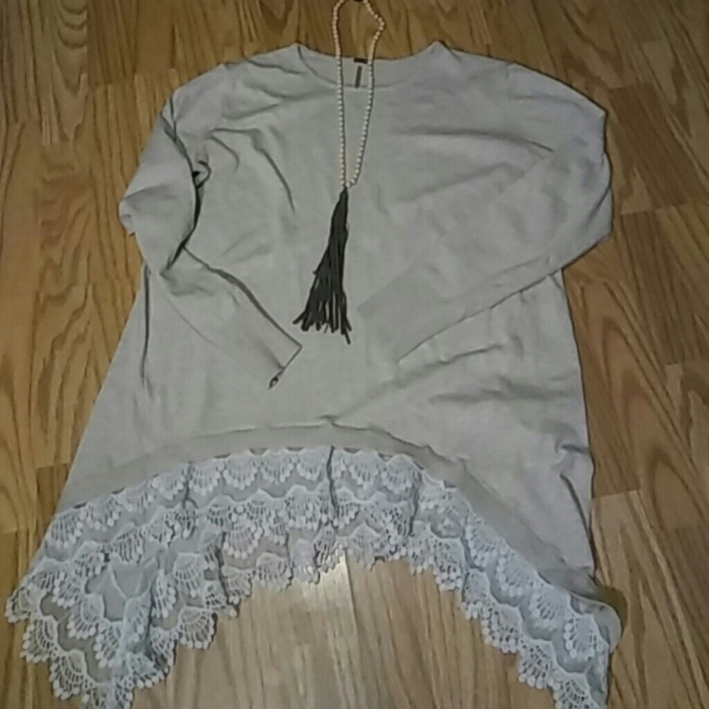 Super cute lace layer shirt